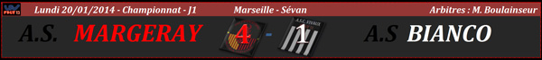 A.S. Margeray - A.S. Bianco /  Championnat - Phase 2 - J1